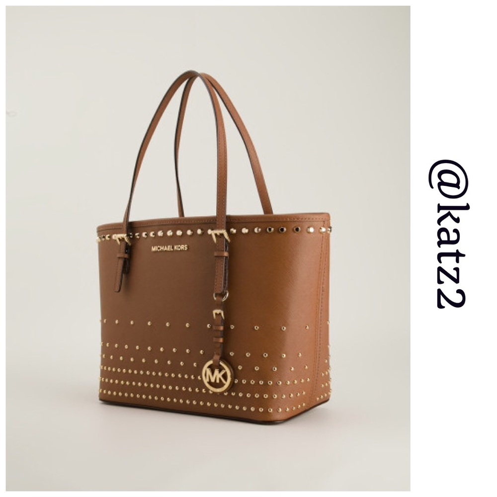 MICHAEL Michael Kors Studded Jet Set Travel Tote